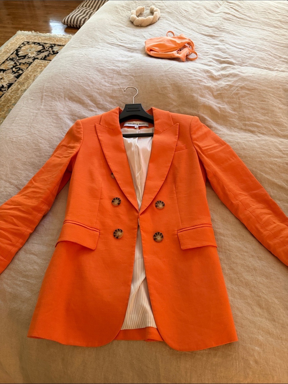 Veronica Beard Linen Blend Dickey jacket